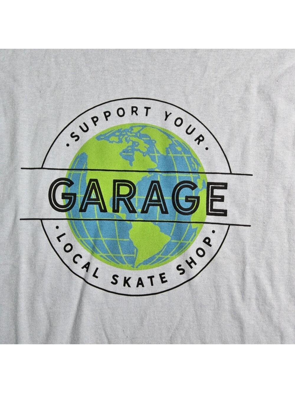 Jack's Garage Skate Shop T-Shirt Large Blue Support Your Local Skate Shop NWT